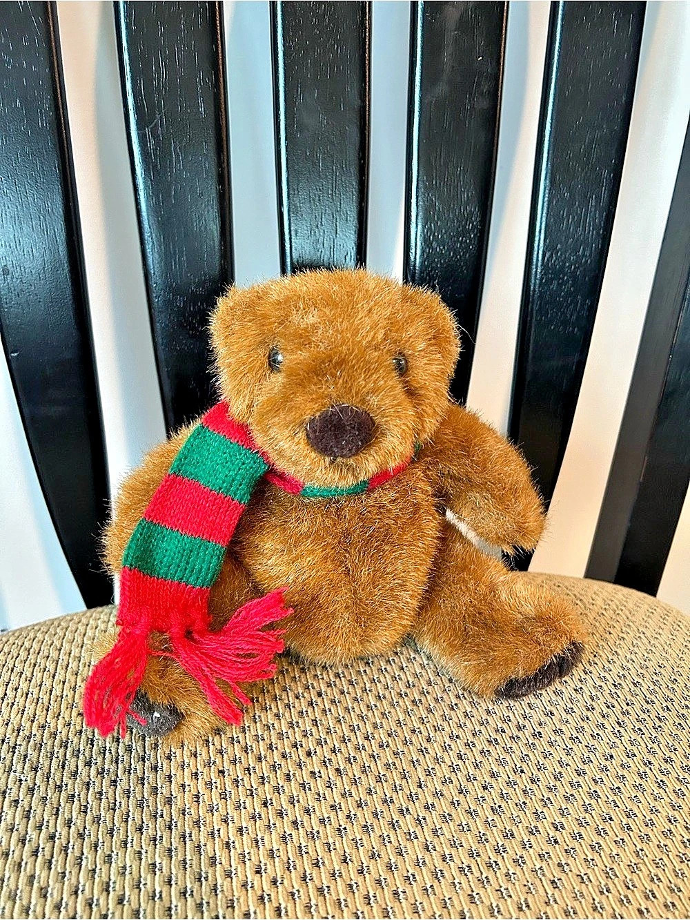 CHUBBS Teddy Bear with Striped Scarf